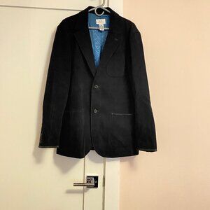 NWOT Armani Exchange Corduroy Blazer Navy Size L Cotton